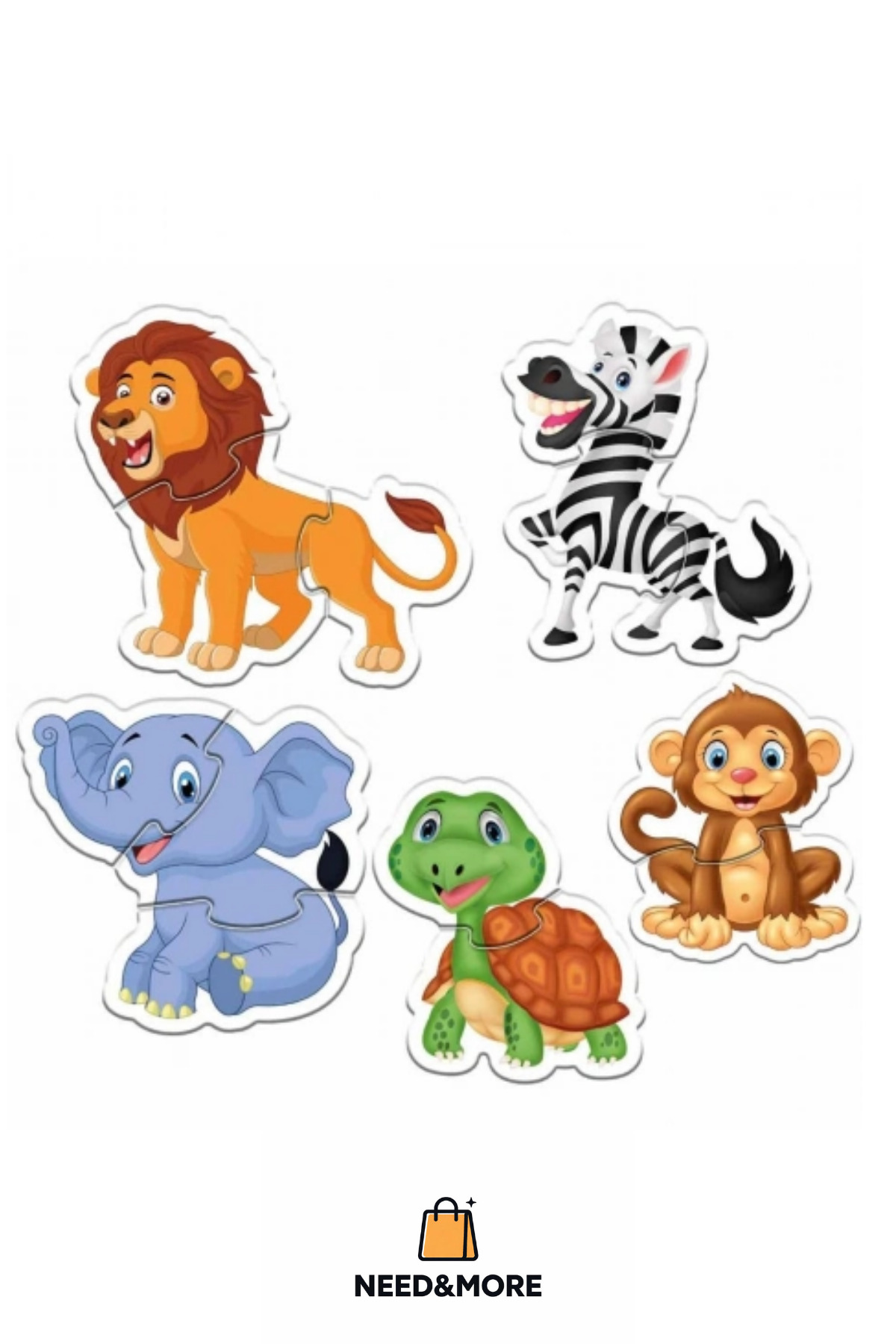 NEED&MORE #Zeka Geliştirici Eğitici Çocuk El Göz Koordinasyonu Baby Puzzle Orman Hayvanları fotoğrafı 3 (önizleme)