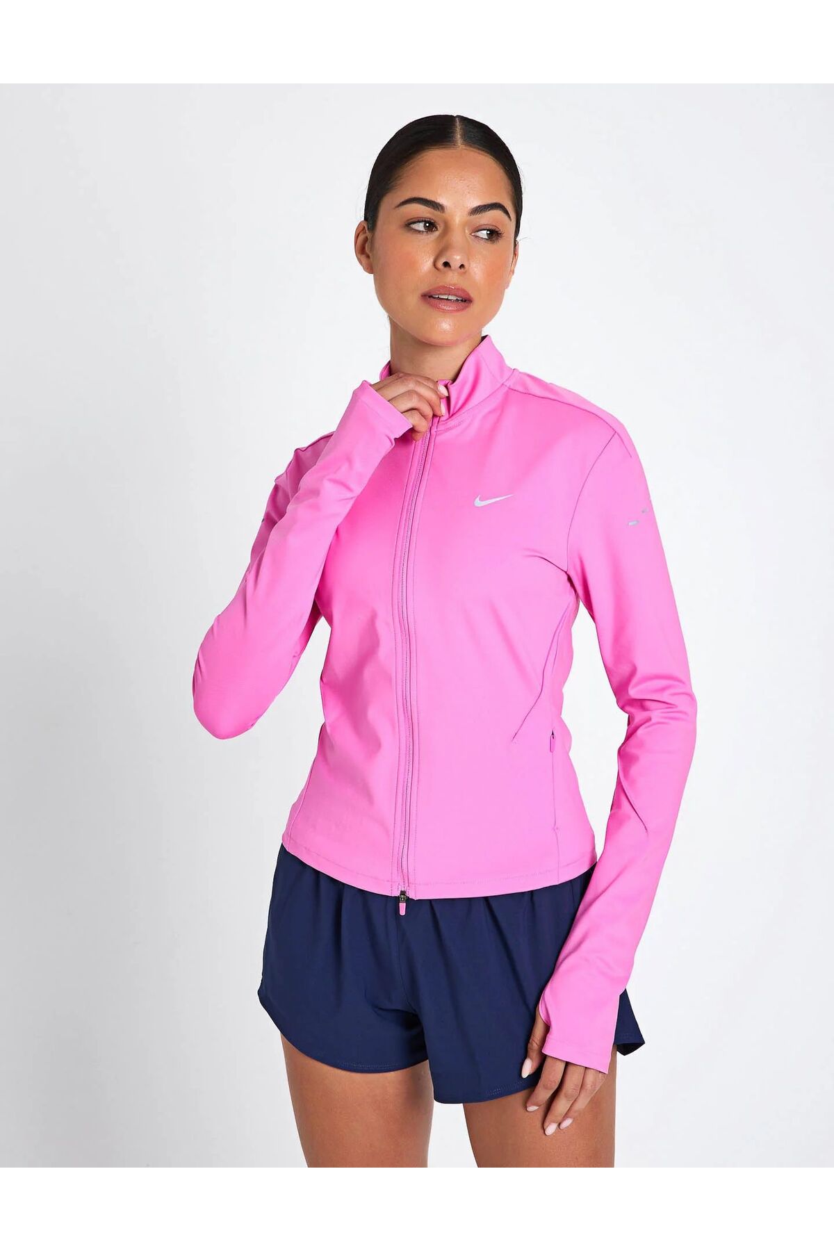 Nike Swift Dri-FIT FZ Midlayer Kadın Pembe Sweatshirt REDSPORT