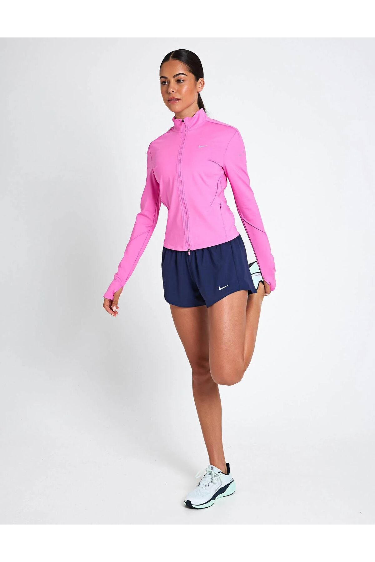 Nike Swift Dri-FIT FZ Midlayer Kadın Pembe Sweatshirt REDSPORT görsel 6