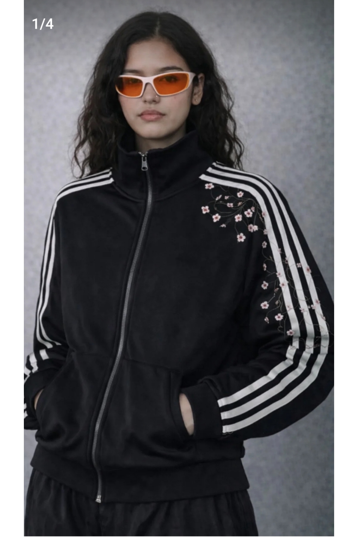 eyonnwear  Y2K Sakura Nakış Detaylı Hırka