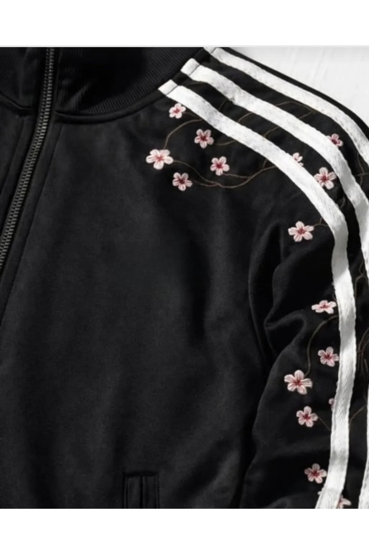 eyonnwear  Y2K Sakura Nakış Detaylı Hırka - Görsel 3