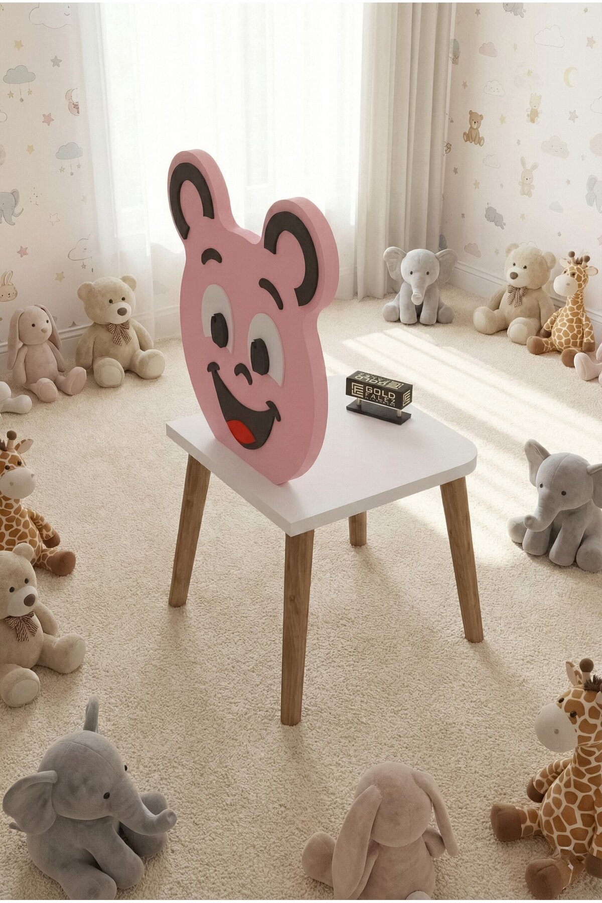 Goldfalez Happy Face Çocuk Sandalyesi Pembe