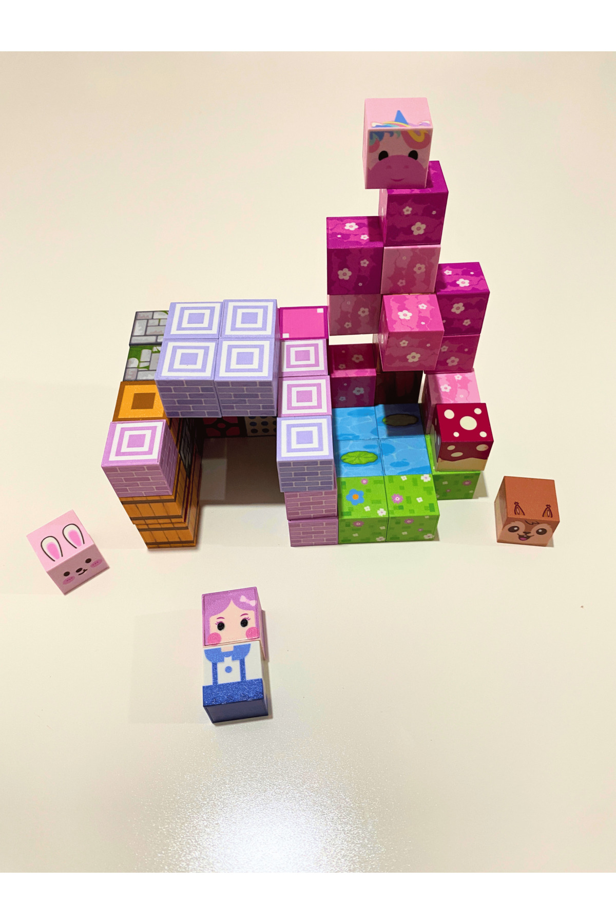 Magneton Minecraft Tarzı Manyetik Blok Yapı Küp Oyuncak 59 Parça - Kitapçıklı - 3+ Yaş STEM Eğitici Oyuncak fotoğrafı 5 (önizleme)