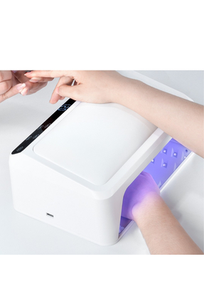 SNRQI L6 Deri Yüzeyli 66Led Geniş İç Hacim Manikür Tırnak Kurutucu UV Led Lam...