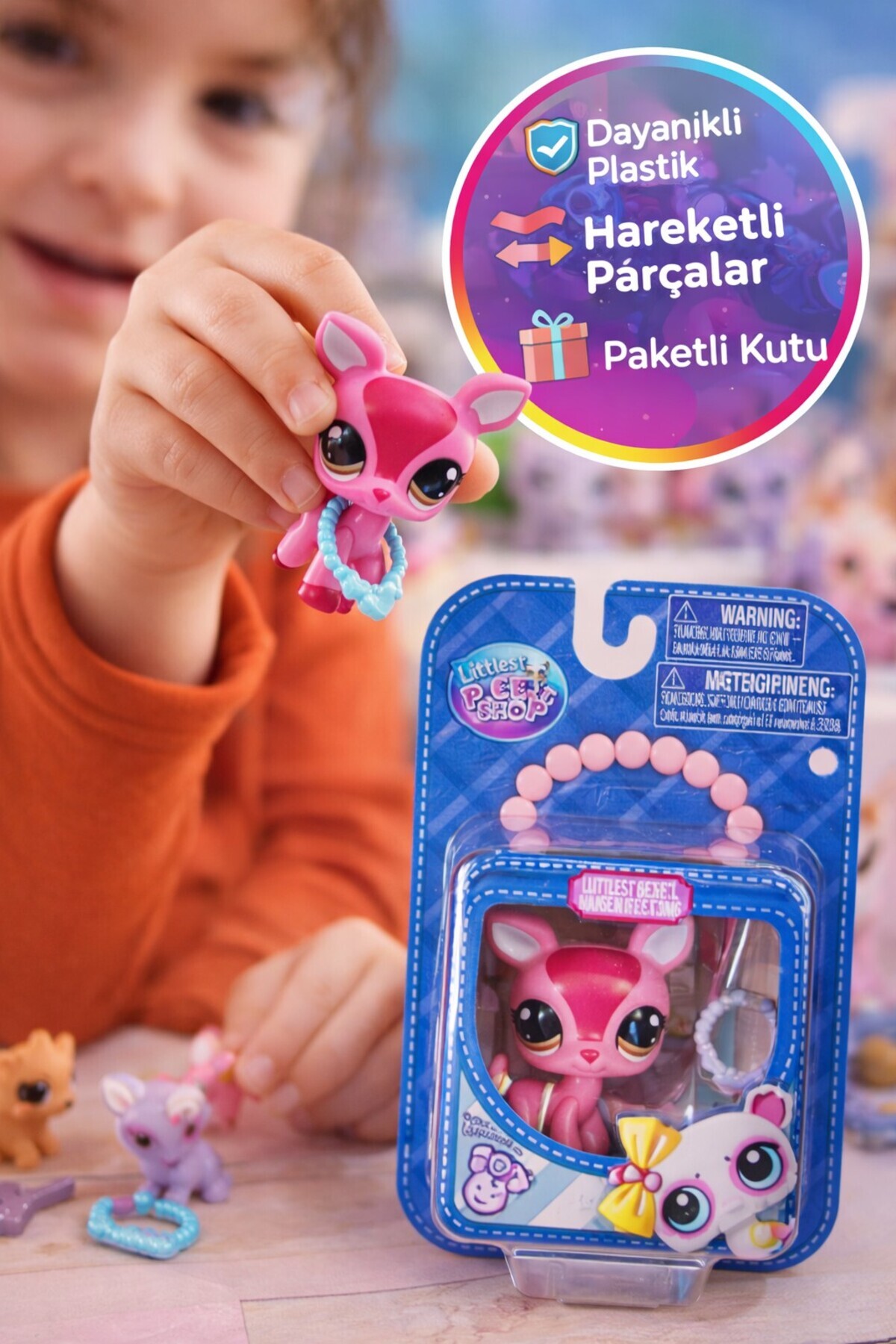 TOYFEST Littlest Pet Shop Seri 4 Tekli Figür Miniş Pembe Karakter ...