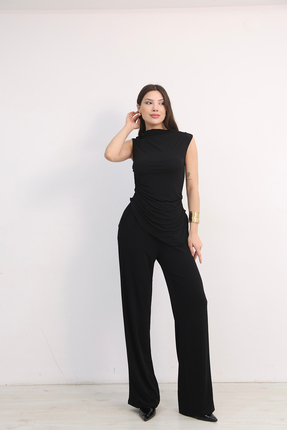Dut Store Asimetrik bluz pantolon takım