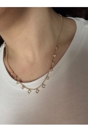 Snedesign Çelik ışıltılar kolye