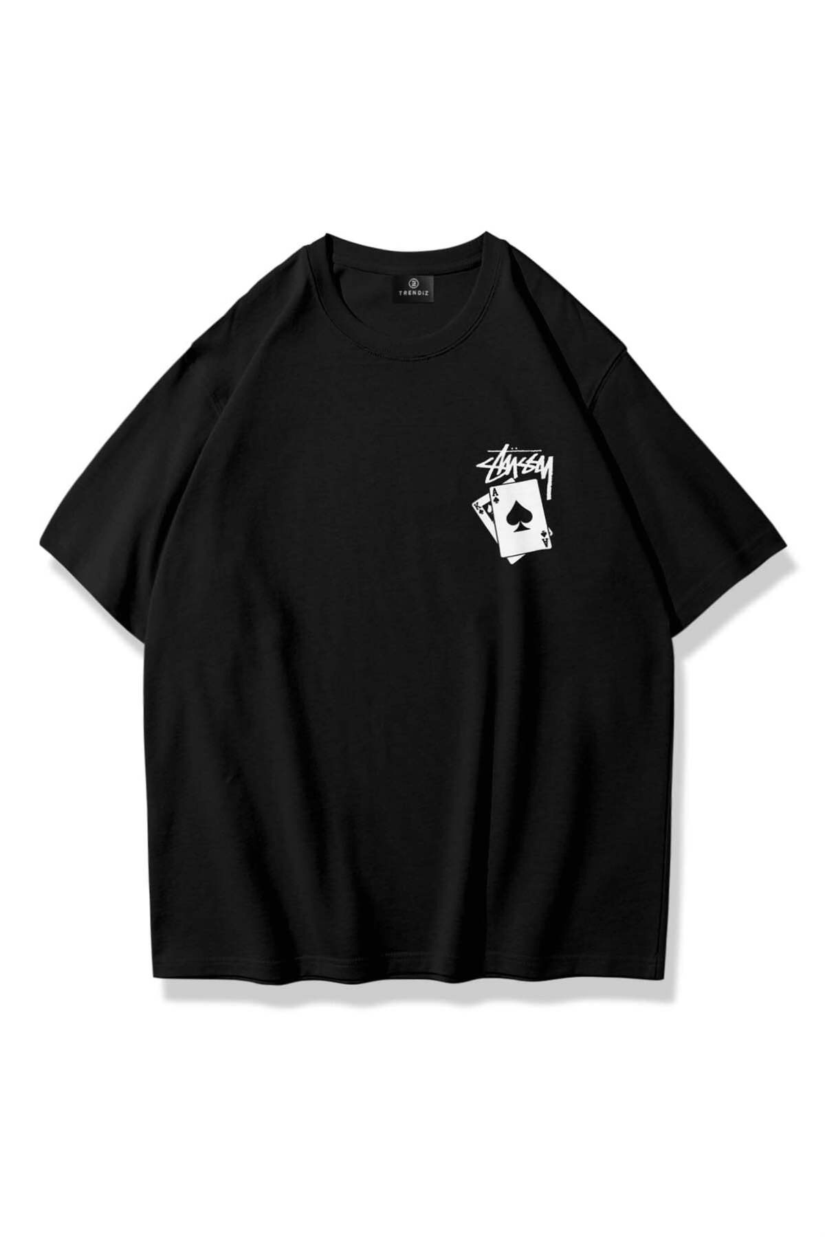 Stussssy Tシャツ 美月 Trendiz Unisex Stüssy Poker Tshirt Black- Trendyol