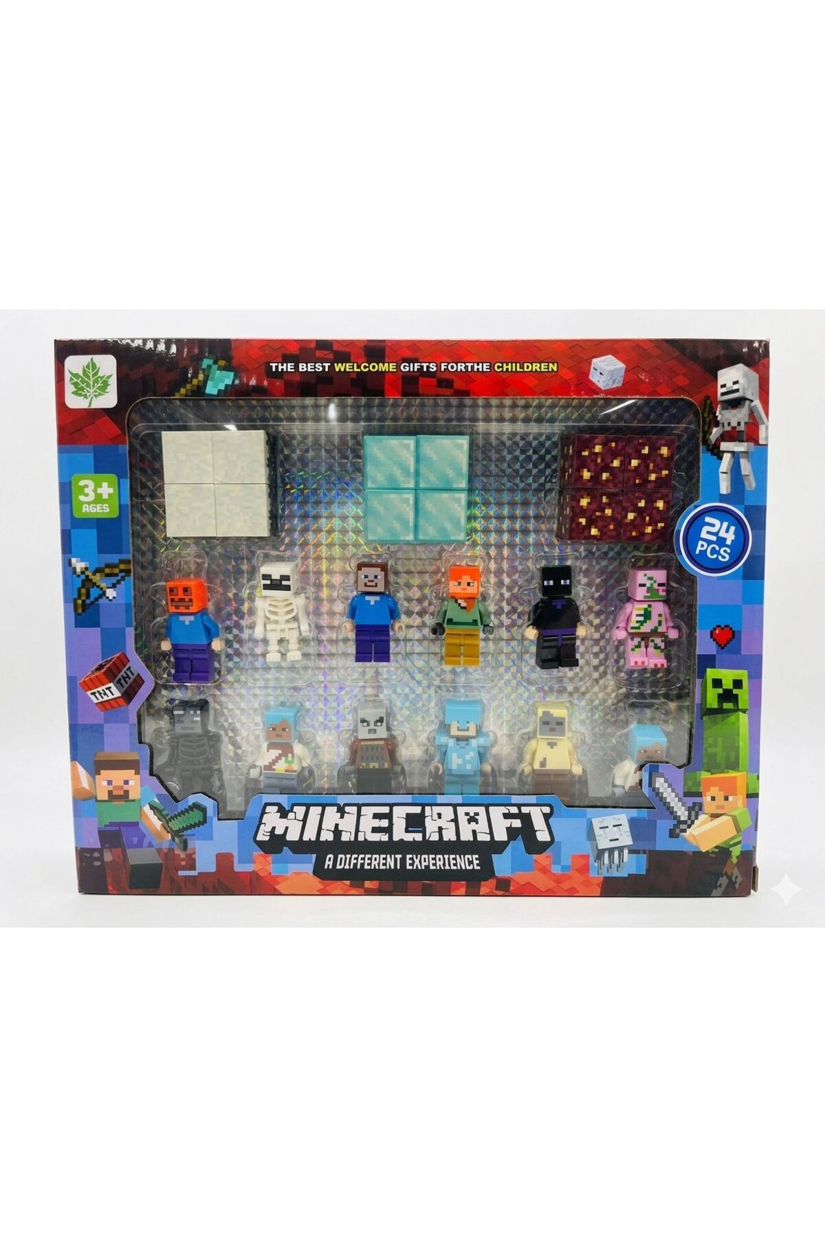 afreyz oyuncak Minecraft 12’Li Figür Set Ve 12 Adet Mıknatıslı Manyatik Blok Küp Yeni Model 12 Mini Maykıraft fotoğrafı 2 (önizleme)