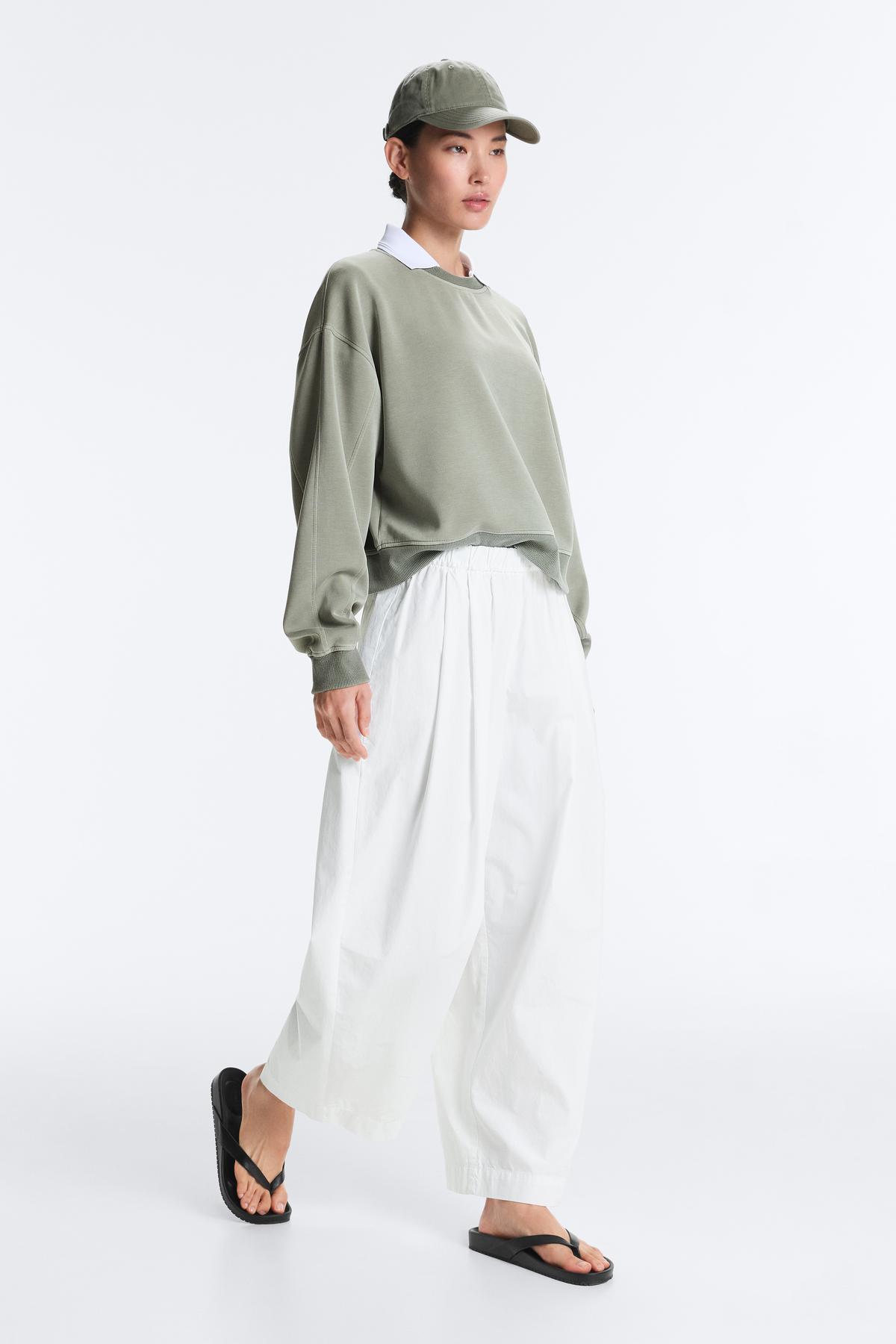 Oysho  Modal ve yumuşak tuşeli bisiklet yaka sweatshirt - Görsel 4