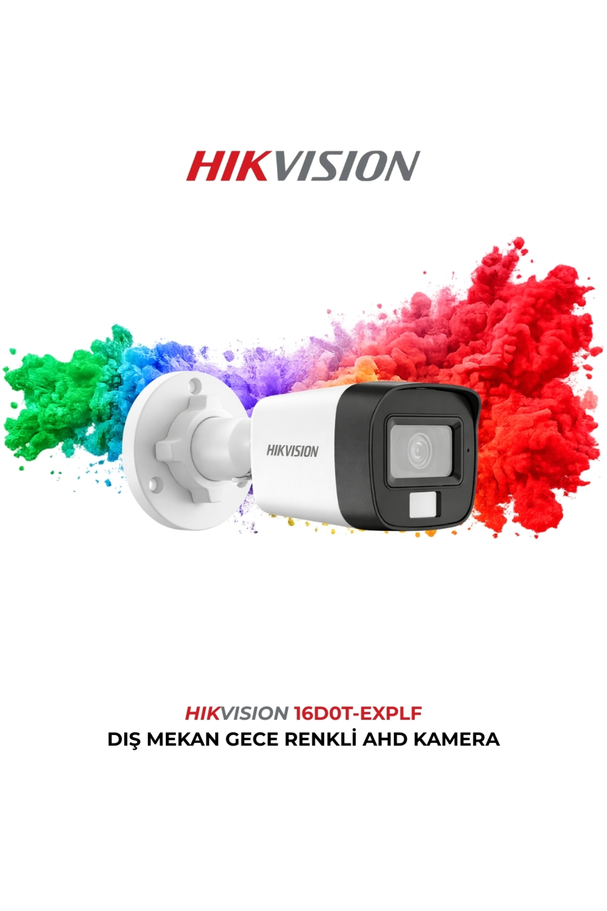 Hikvision DS-2CE16D0T-EXLPF Gece Renkli Turbo HD Kamera 2MP 2.8mm Güvenlik Kamerası