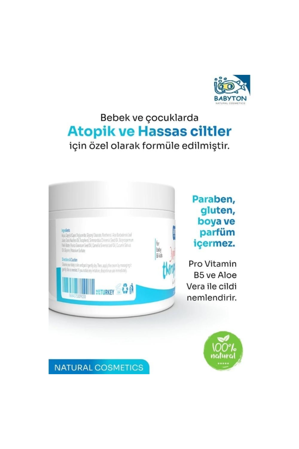 BABYTON Çok Kuru ve Hassas Ciltler için Vücut Kremi 100ml fotoğrafı 2 (önizleme)