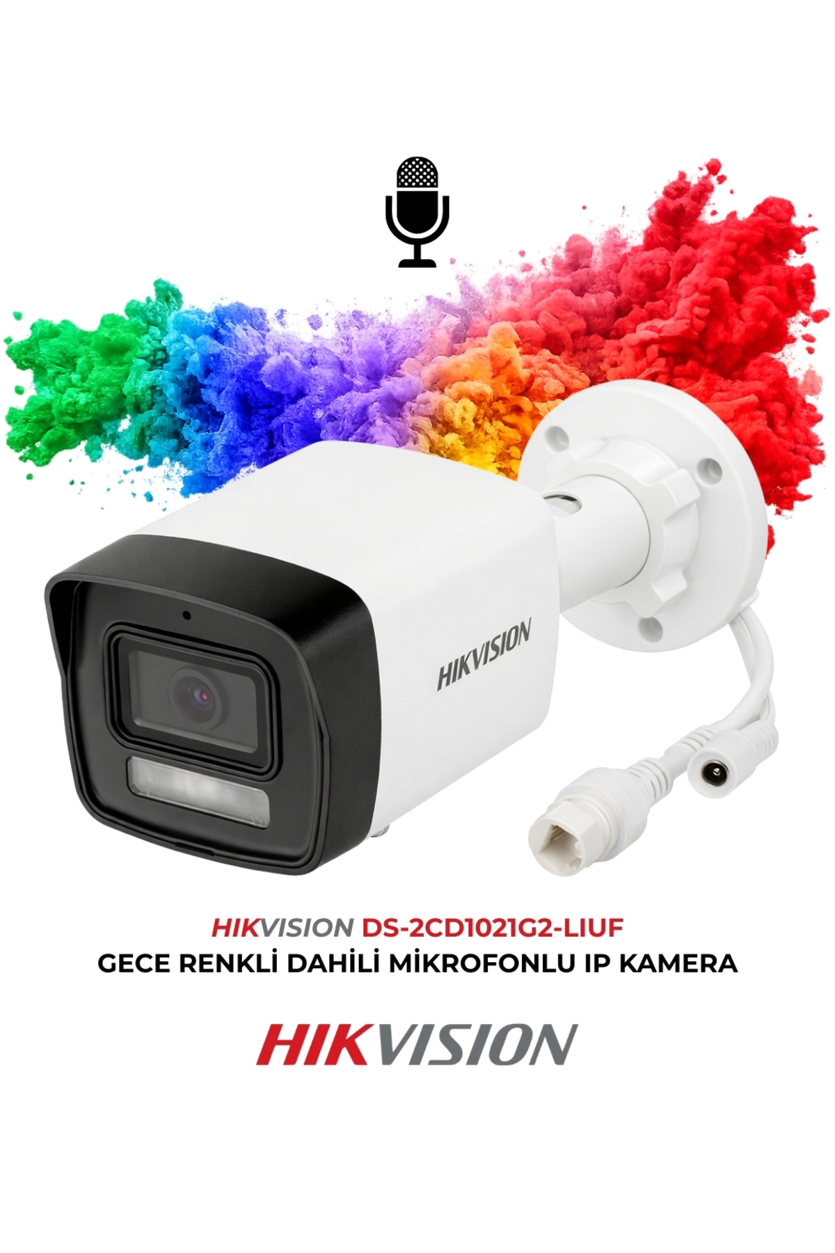 Hikvision DS-2CD1021G2-LIUF 2MP Hybrid Light Gece Renkli PoE Bullet IP Kamera - Fiyatı, Yorumları