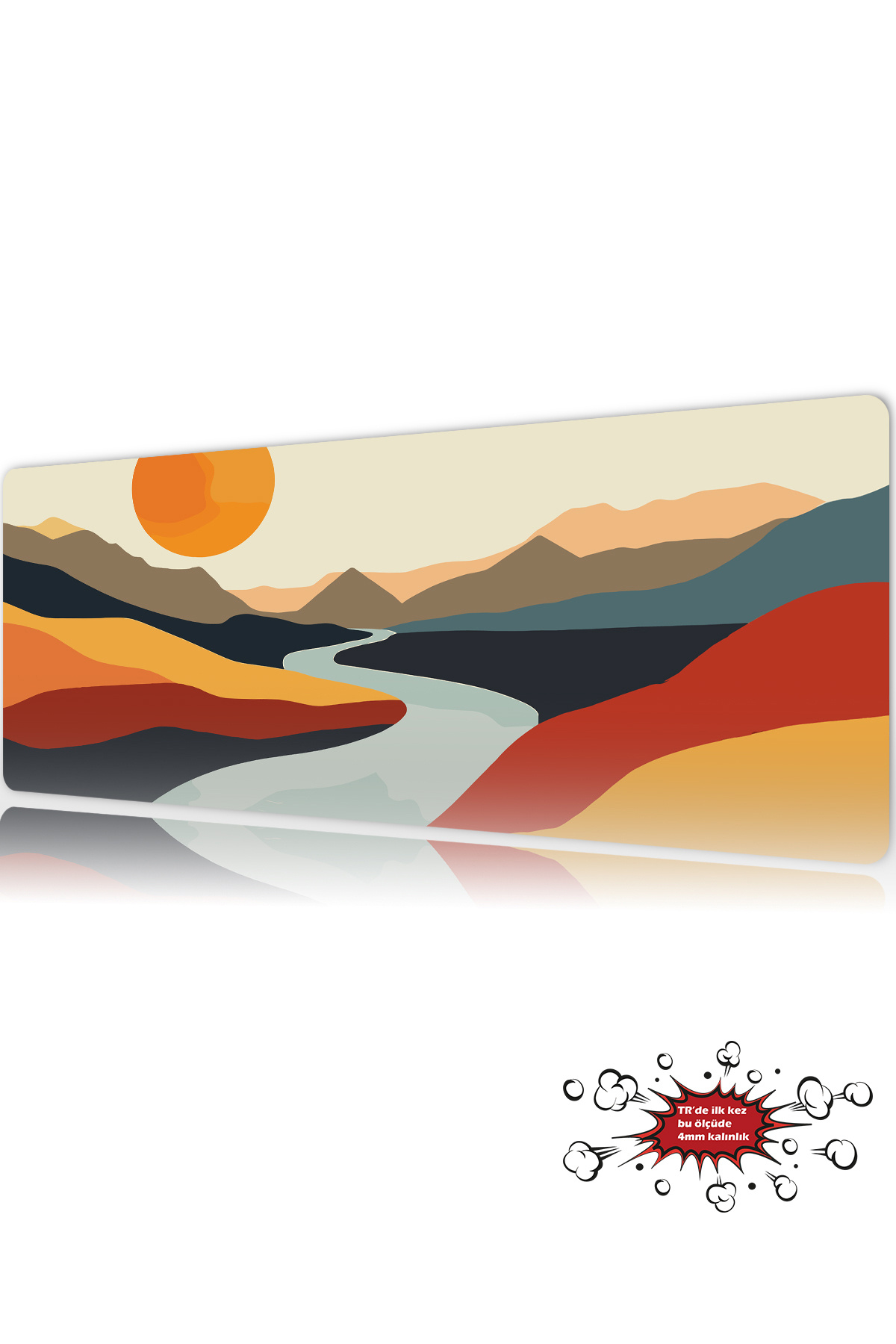 Nomad Sunset Gaming Player XL Mouse Pad Mousepad 90x40 cm 3Mm Stitched Model