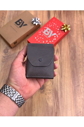 ByAkgöz Hakiki Deriden Üretilmiş Minimal Viral Cüzdan ve Kartlık 2063 Model