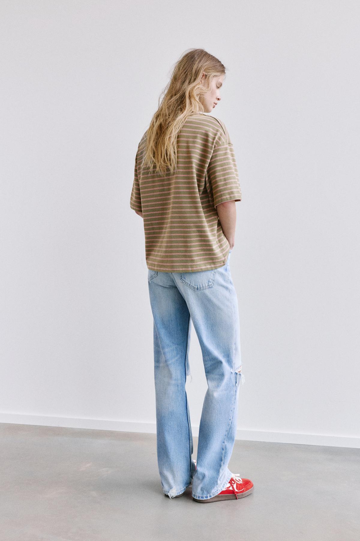 Pull & Bear  Oversize kısa kollu t-shirt - Görsel 5