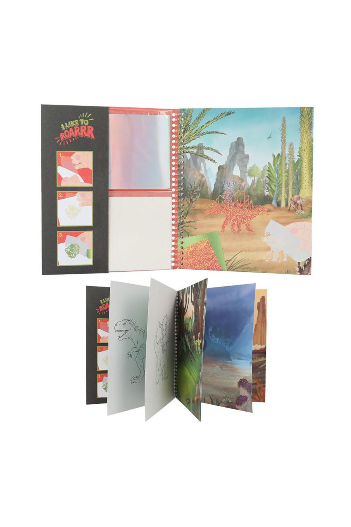 Top Model Dino Boyanabilir Stickli Tasarım Kitabı 12473 fotoğrafı 3 (önizleme)