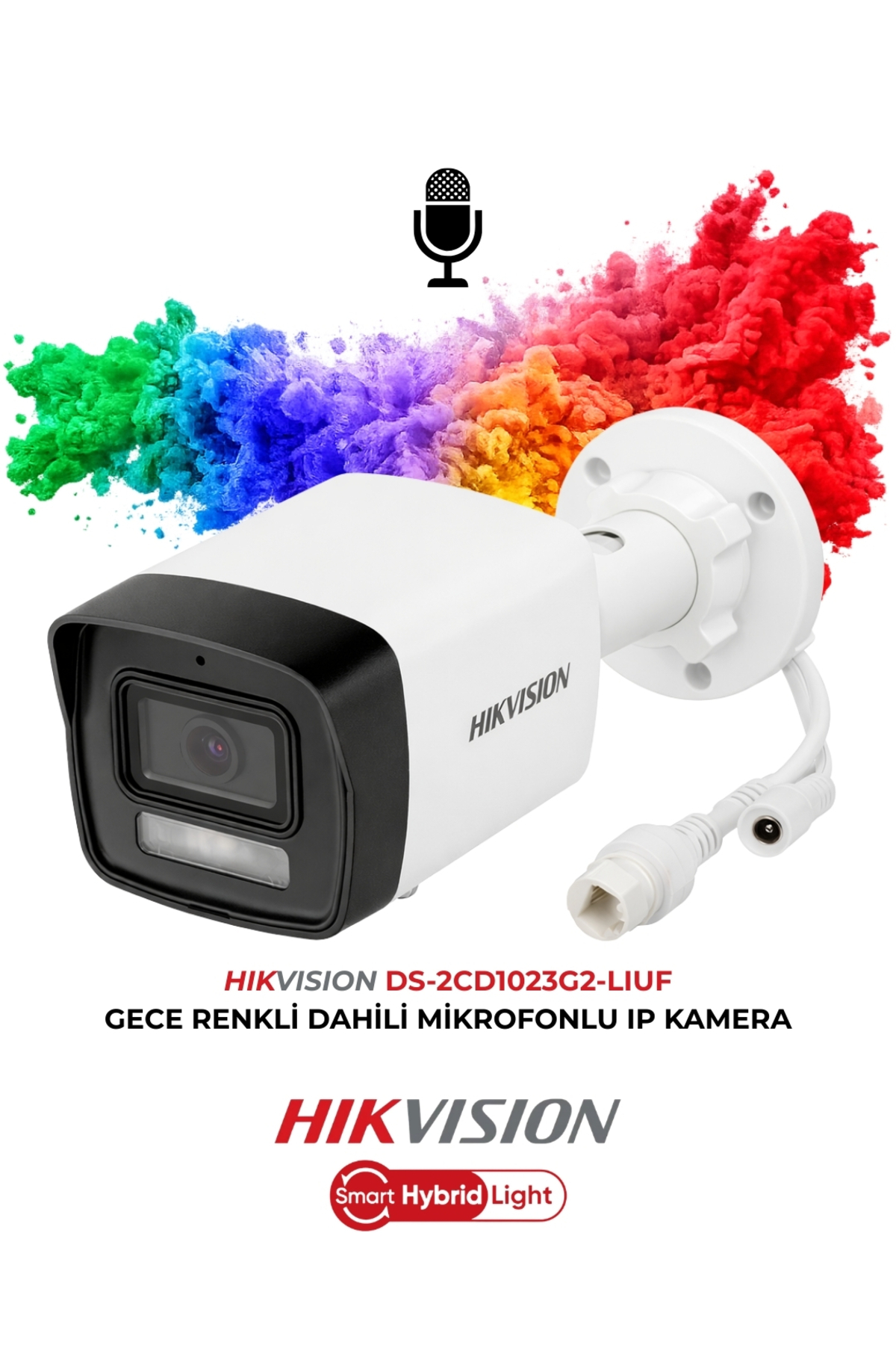 Hikvision DS-2CD1023G2-LIUF 2MP 30m Gece Görüşlü PoE Bullet IP Kamera