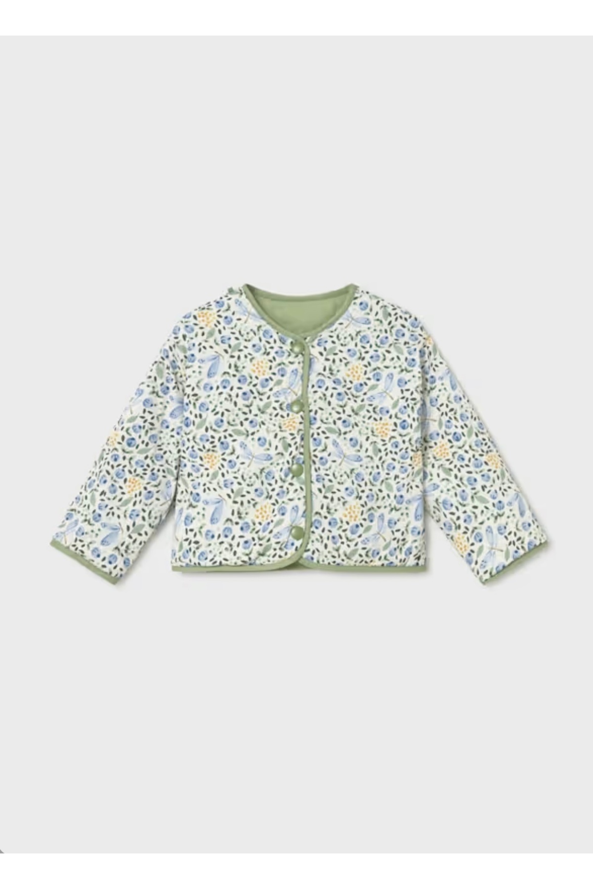 Mayoral LİMİ kız bebek & çocuk çift taraflı baskılı kapitone rüzgarlık yağmurluk fotoğrafı 4 (önizleme)