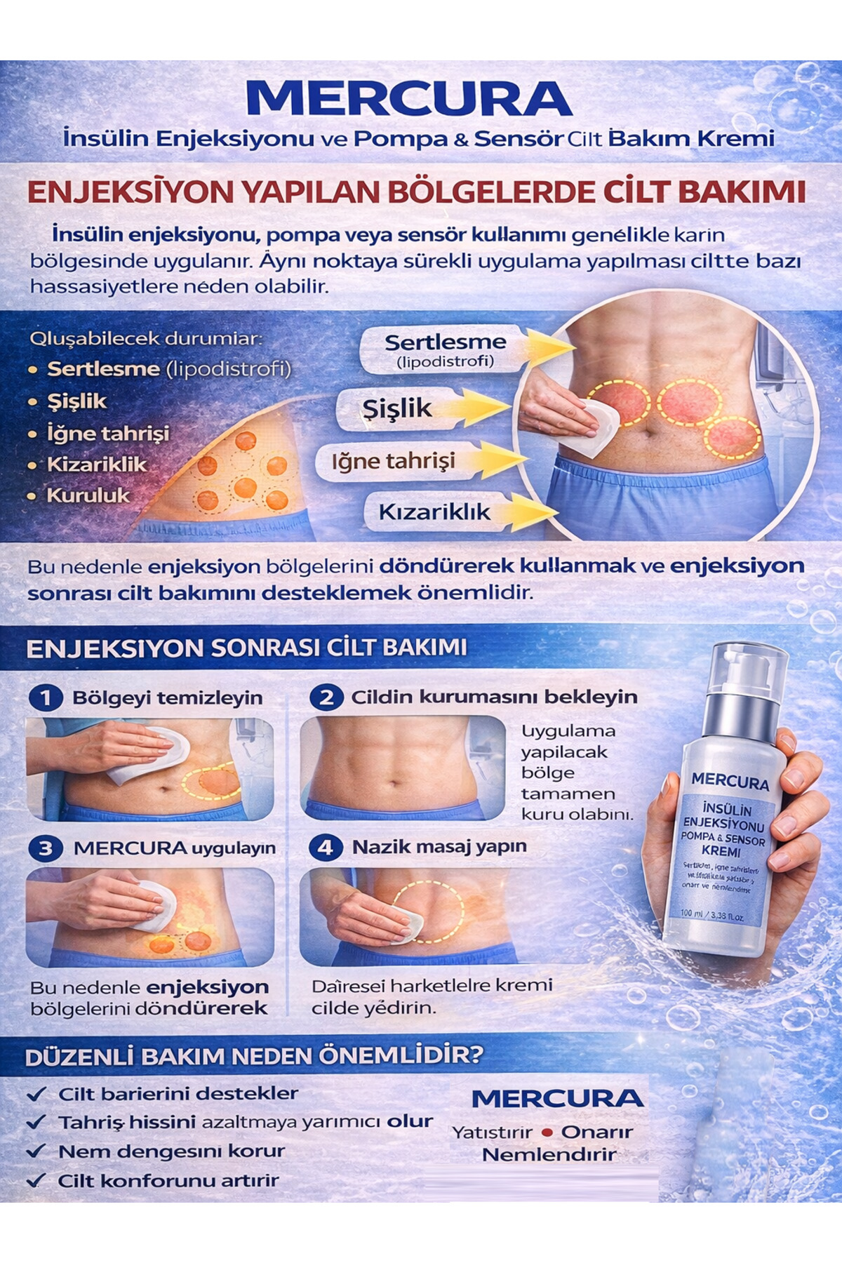 Enjeksiyonu,Pompa,Sensör sonrası rahatlatıcı onarıcı nemlendirici krem — merckrem — تصویر 3 از 4