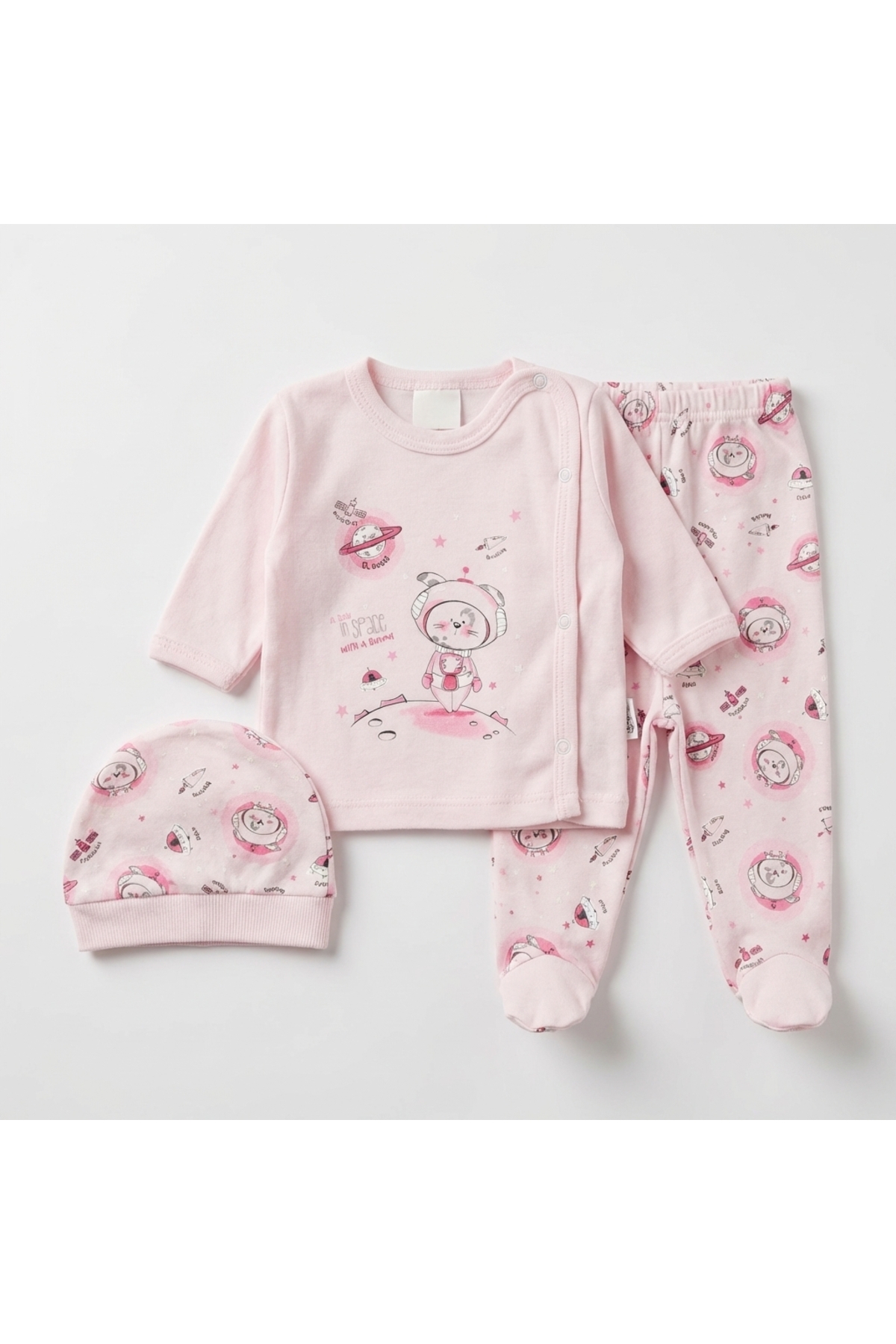 artemoris Unisex 0/3 Ay Kendinden Eldivenli Pijama Takımı fotoğrafı 3 (önizleme)