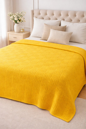 WOOLHOME ÇİFTKİŞİLİK TRİKO YATAK ÖRTÜSÜ