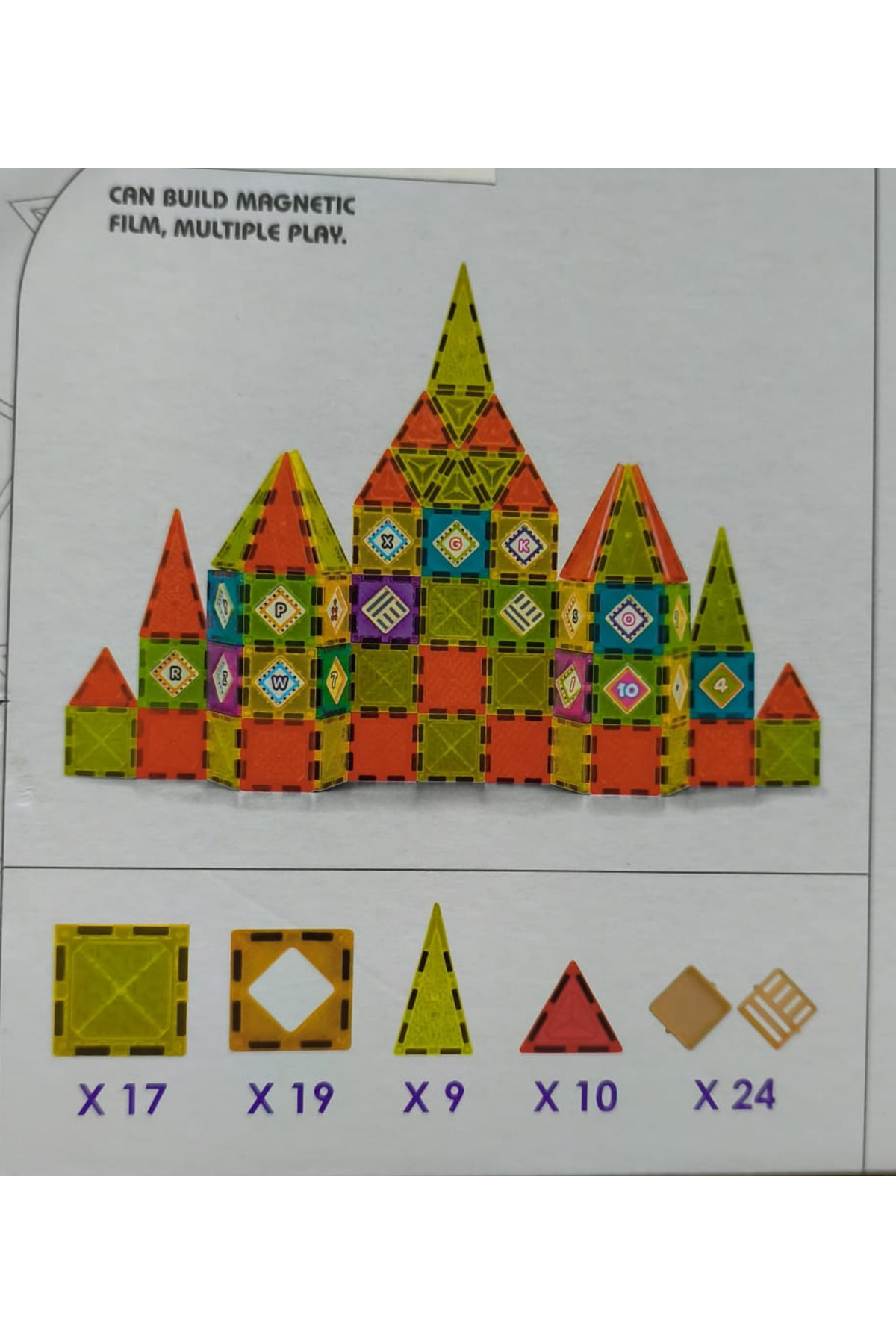 LRS STORE Manyetik Yapı Blokları–Çocuklar İçin Renkli 3 Boyutlu 79 Parça Mıknatıslı Karo Seti fotoğrafı 4 (önizleme)