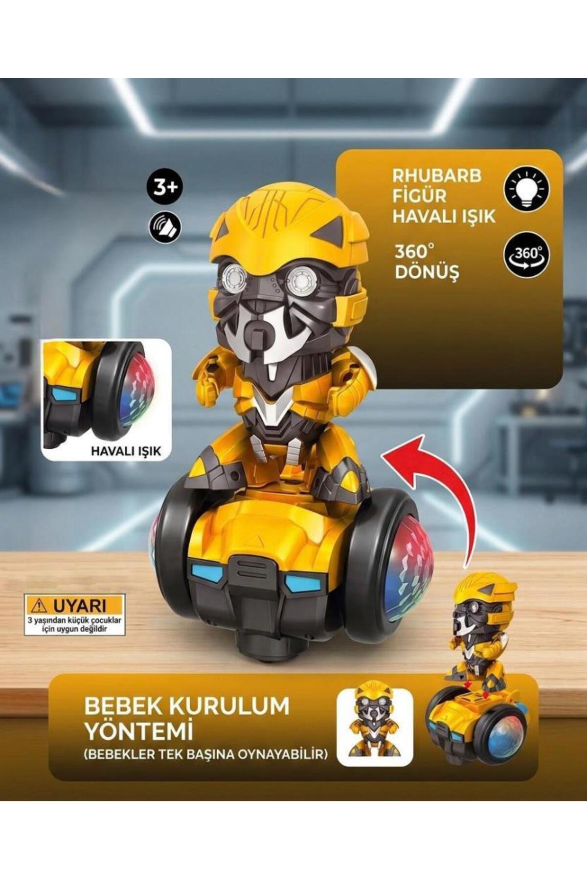Tıfıl Toys Sesli Müzikli Işıklı Bumblebee Temalı 360° Dönebilen