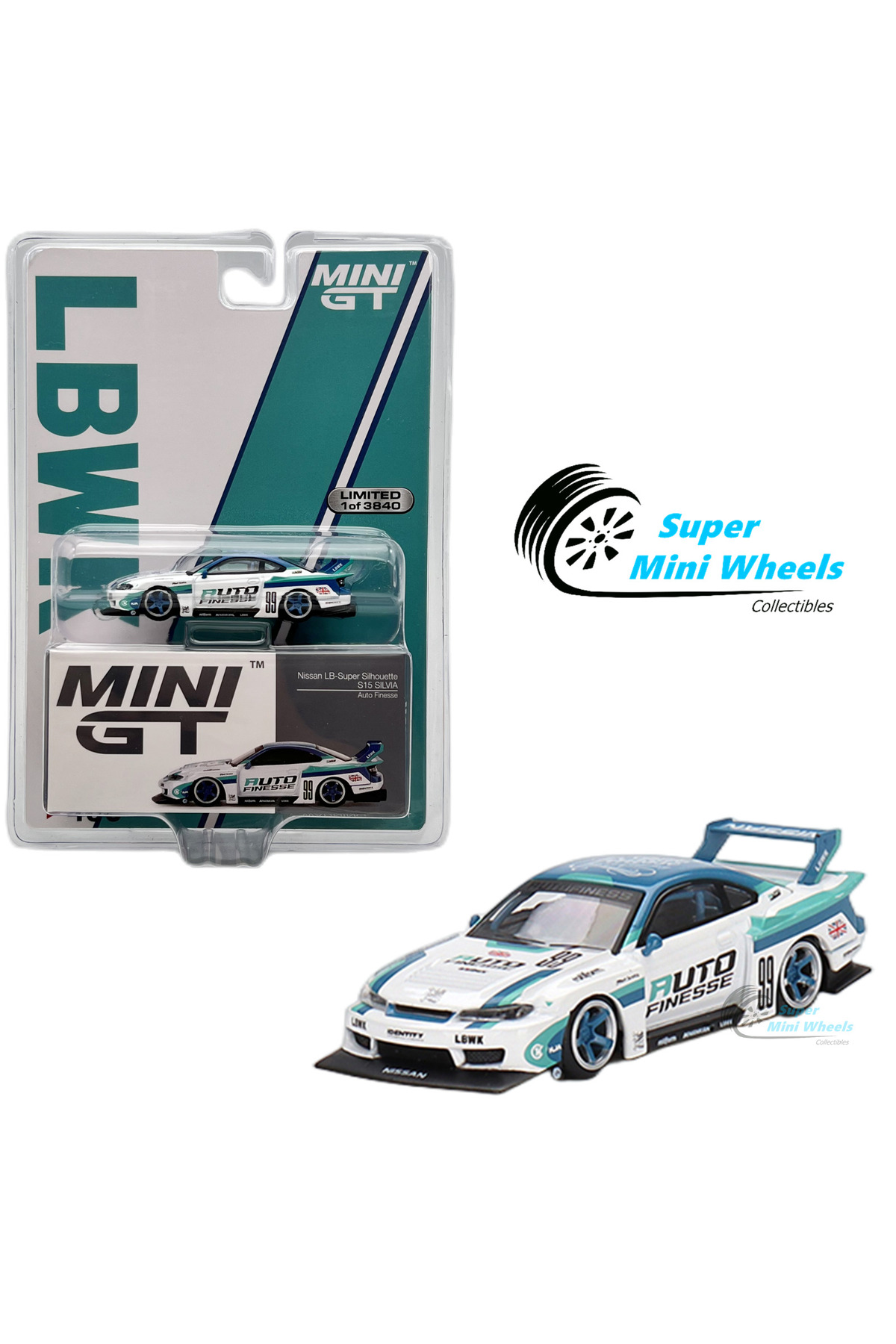 mini gt 490 LBWK Nissan LB-Super Silhouette S15 Silvia Auto