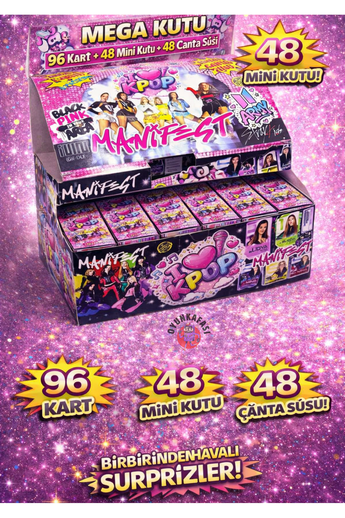 OYUNKAFASI K-Pop I love Manifest Blackpink Army -Mega Kutu 48 Mini