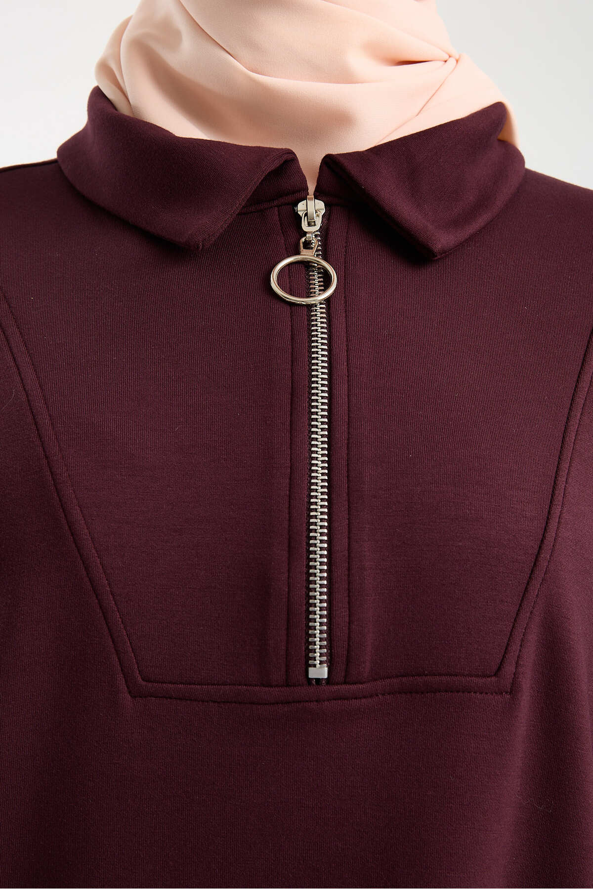 Kadın Premium Modal Kumaş İkili Takım – Rahat Kesim Tunik ve Pantolon - Bordo
