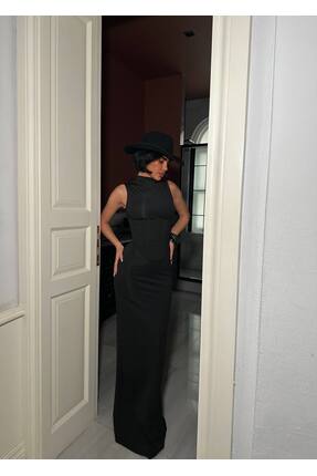 Miran Miranfashion Korseli balenli maxi elbise