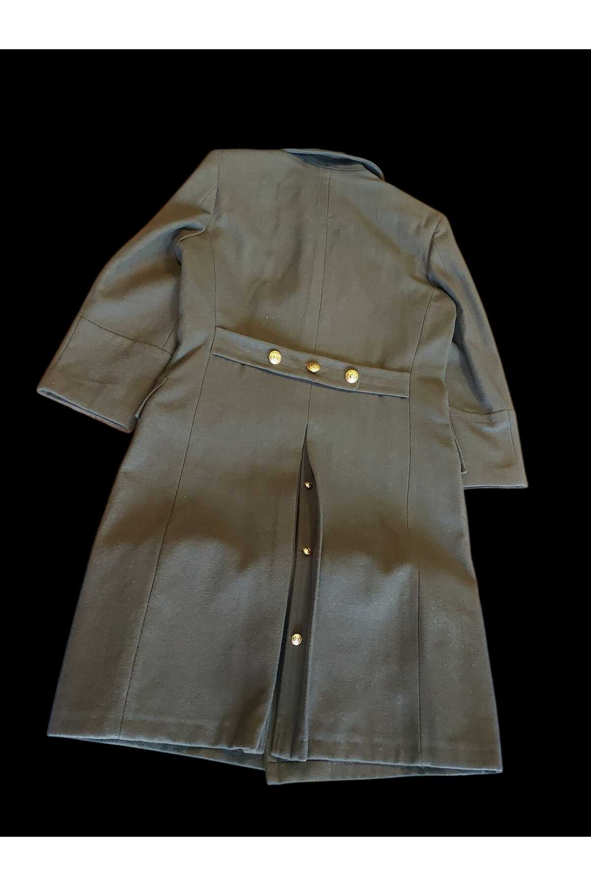 kho military design Türk Ordusu Yün Kaput Sb.(Apoletli) (48-B-D/M-L Beden) Sıfır Ürün (Bel ve Yırtmaç Düğmeli Model) görsel 8