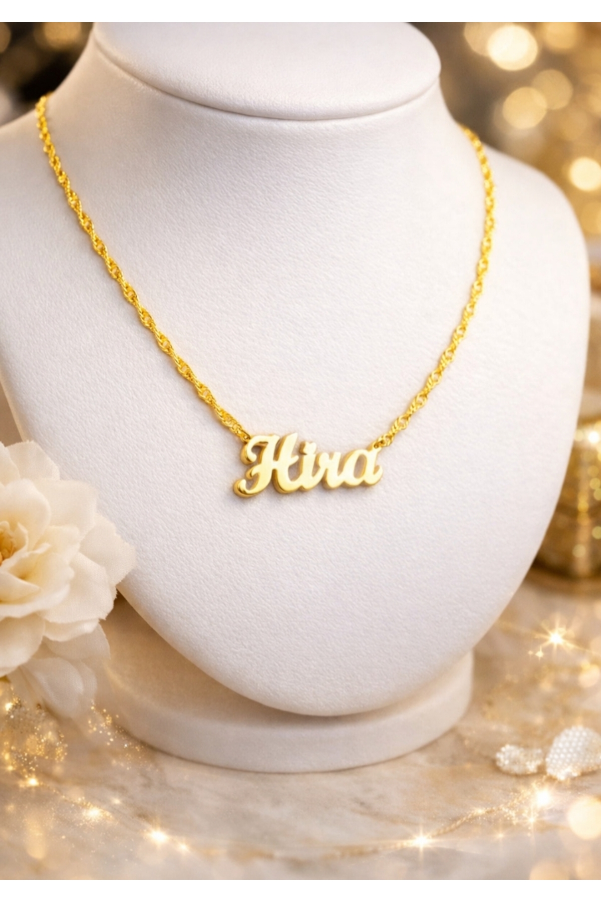 HIFA DIAMOND HANDMADE JEWELERY İsimli kolye Hediye kişiye özel Kadın Kolye İstediğiniz ismi satıcı soru Sor kısmından yazın