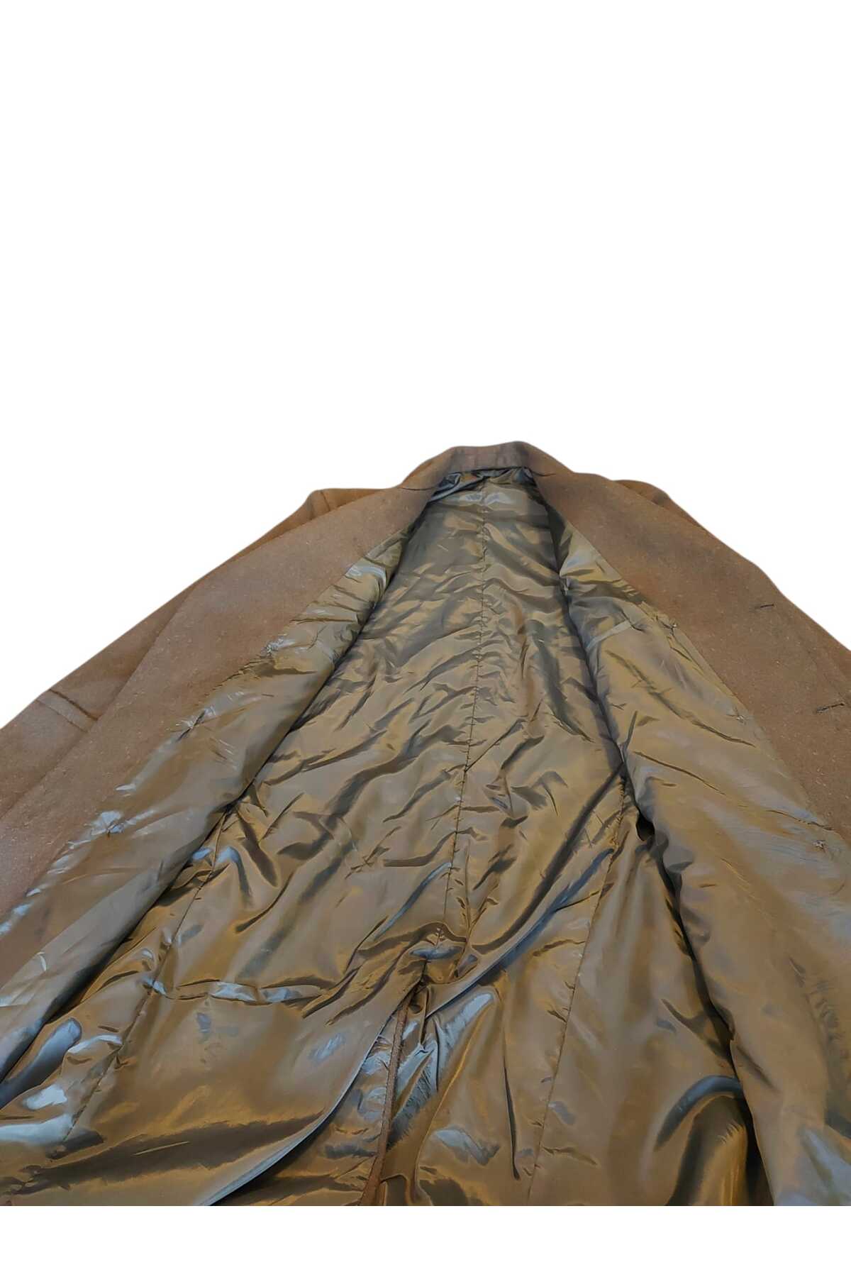 kho military design Türk Ordusu Yün Kaput Sb. (Apoletli) (48-B/ M-L Beden) Sıfır Ürün (Arka Kısmı Düz Model) görsel 7