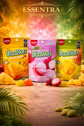 Essentra Home Peelerz Jelibon 3’lü Set – Mango, Liçi ve Ananas Aromalı Soyula...
