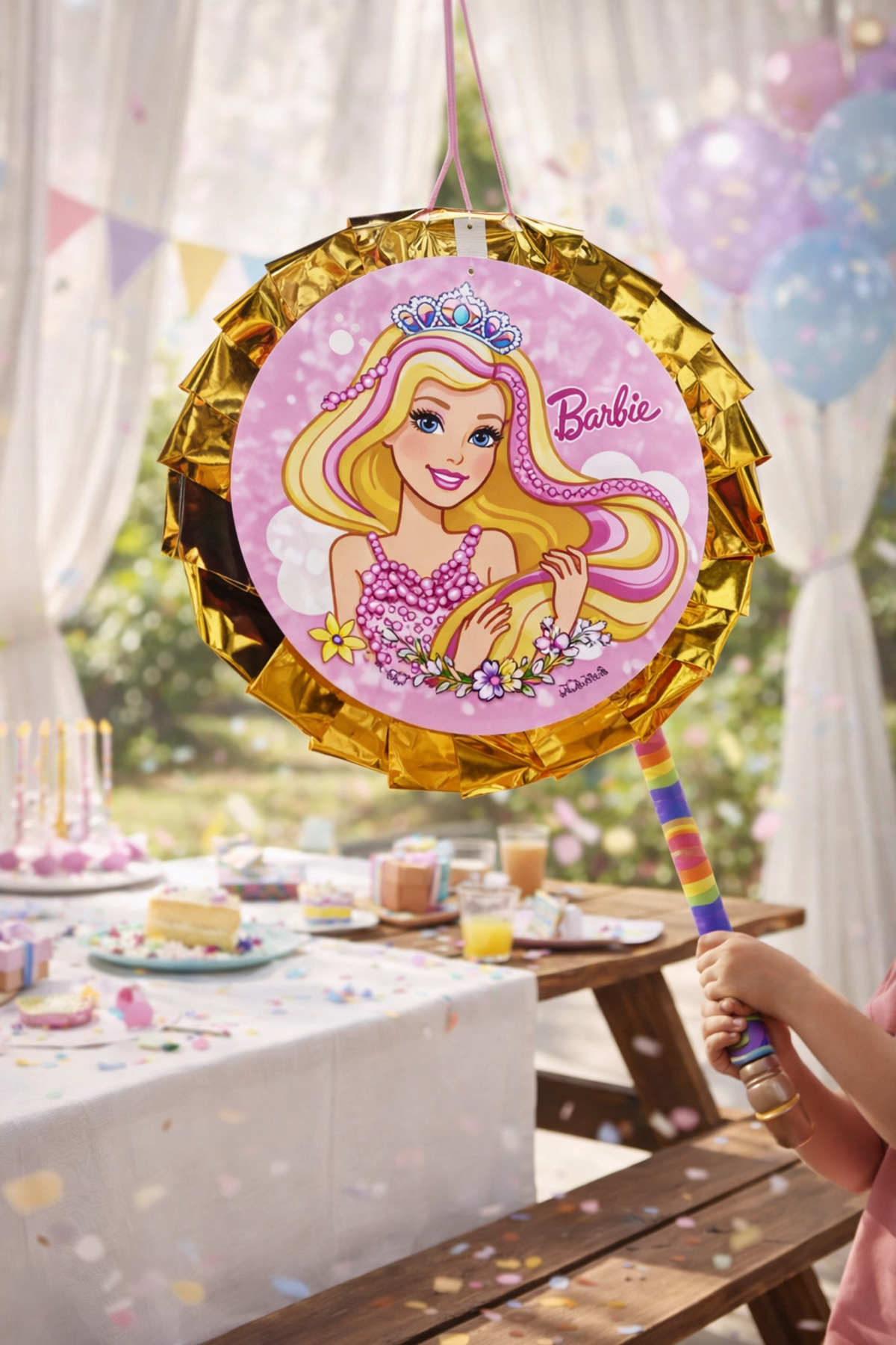 Fillikutum Happy Birthday Temalı Pinyata ve Sopası –Katlanabilir