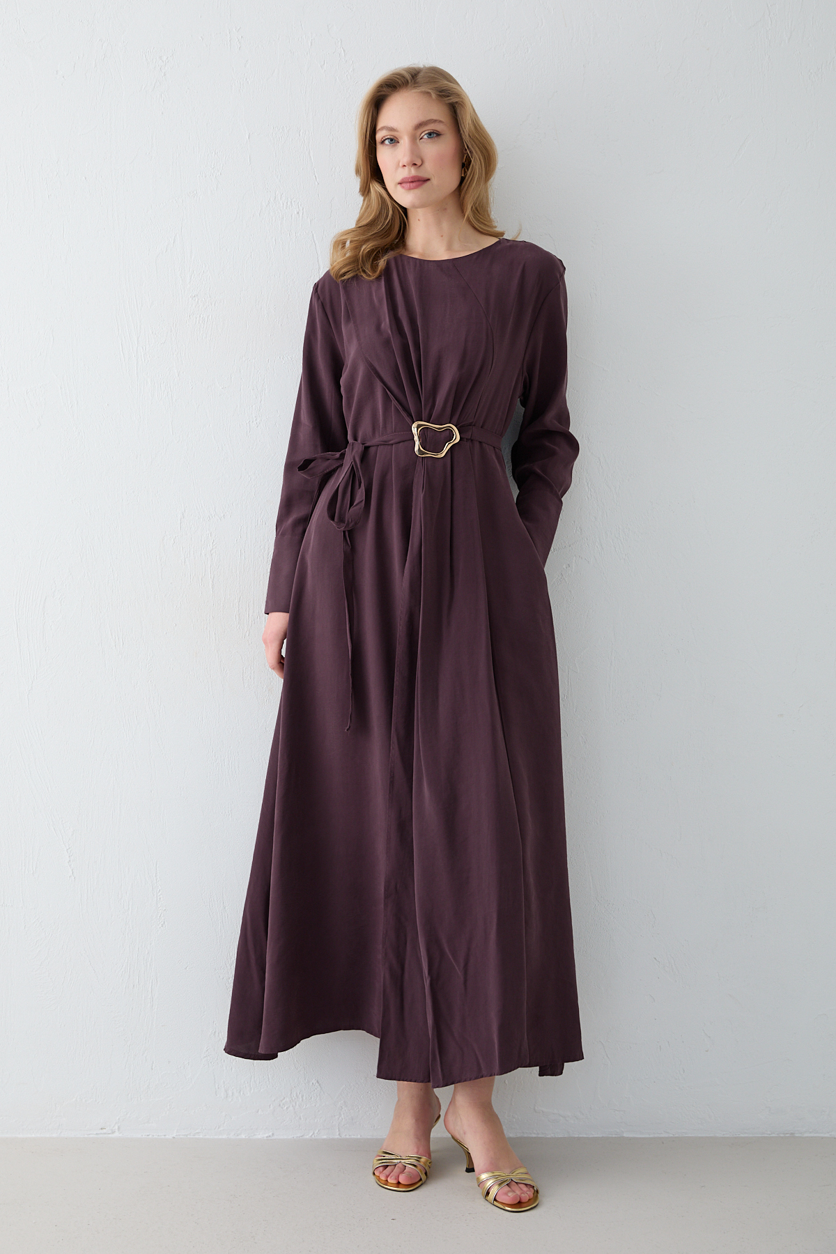 Melike Tatar Modal Broşlu Elbise 3-2341 - Fiyatı, Yorumları
