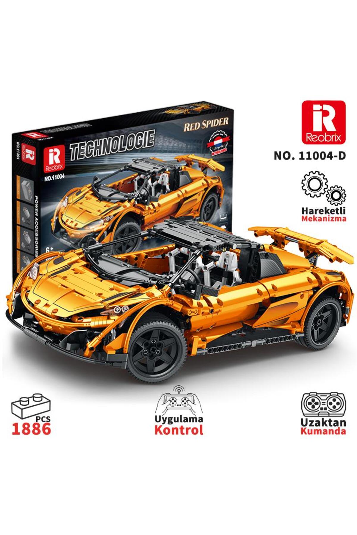 REOBRIX Technic 11004-D 1/10 McLaren 675LT Spider Araba