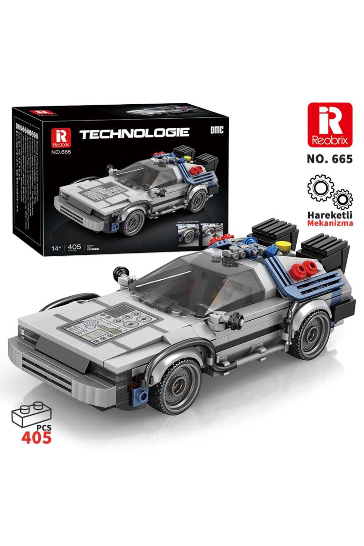 REOBRIX Technic 665 Geleceğe Dönüş DeLorean DMC (Back To the
