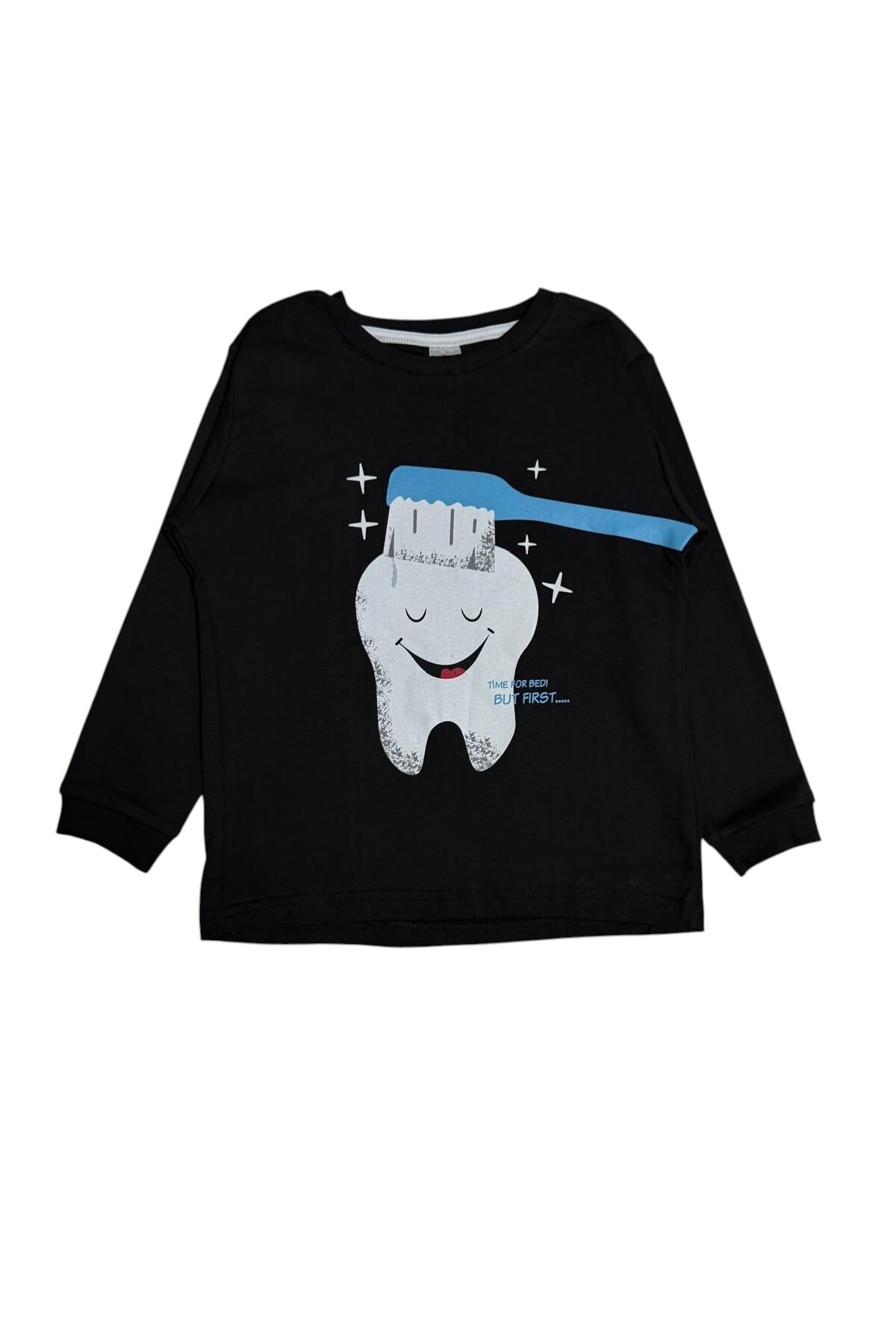 Fil Kids Erkek Çocuk %100 Pamuklu Lacivert Diş Ve Fırçası Desenli Uzun Kollu Kışlık İnterlok Pijama Takımı fotoğrafı 5 (önizleme)