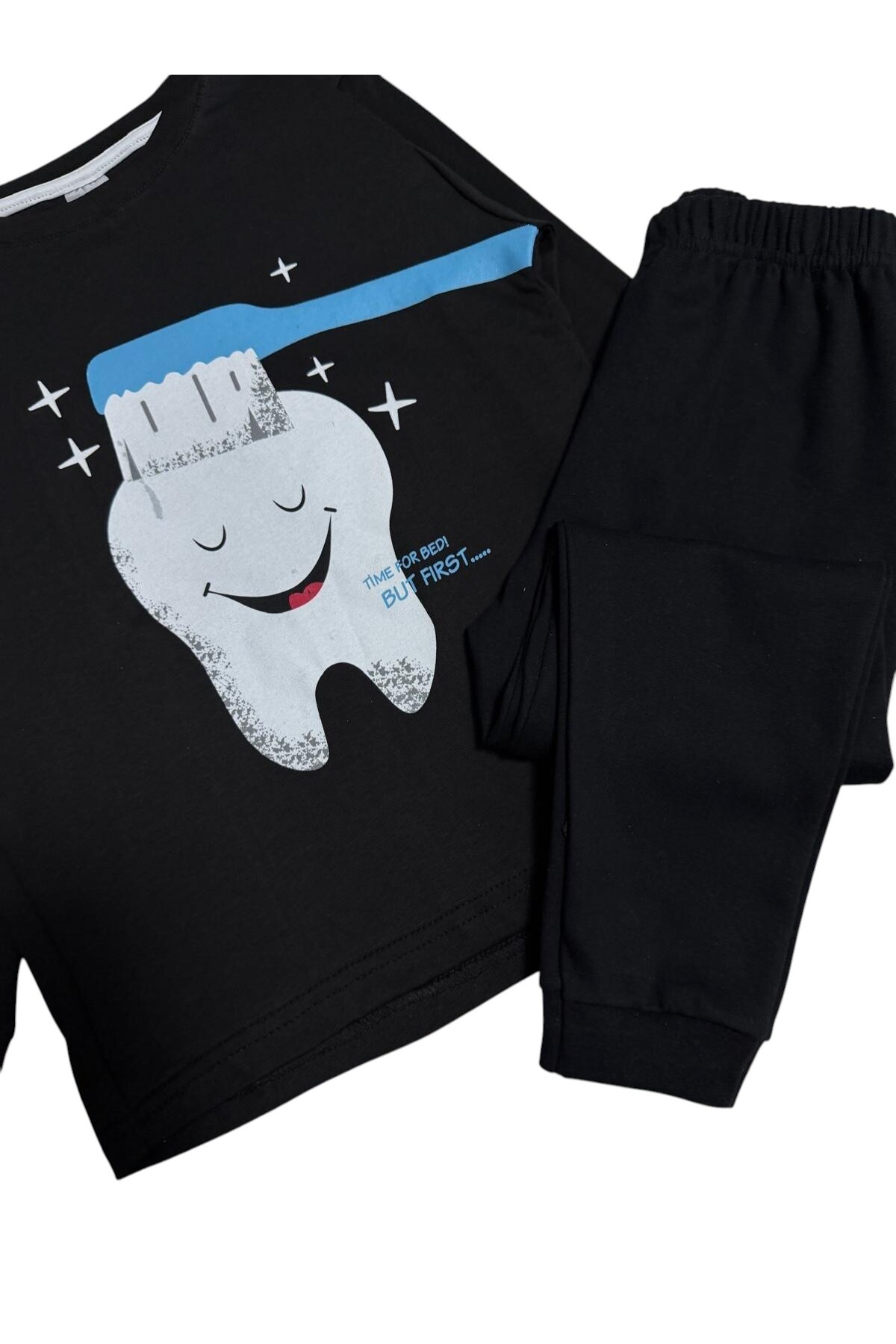 Fil Kids Erkek Çocuk %100 Pamuklu Lacivert Diş Ve Fırçası Desenli Uzun Kollu Kışlık İnterlok Pijama Takımı fotoğrafı 4 (önizleme)