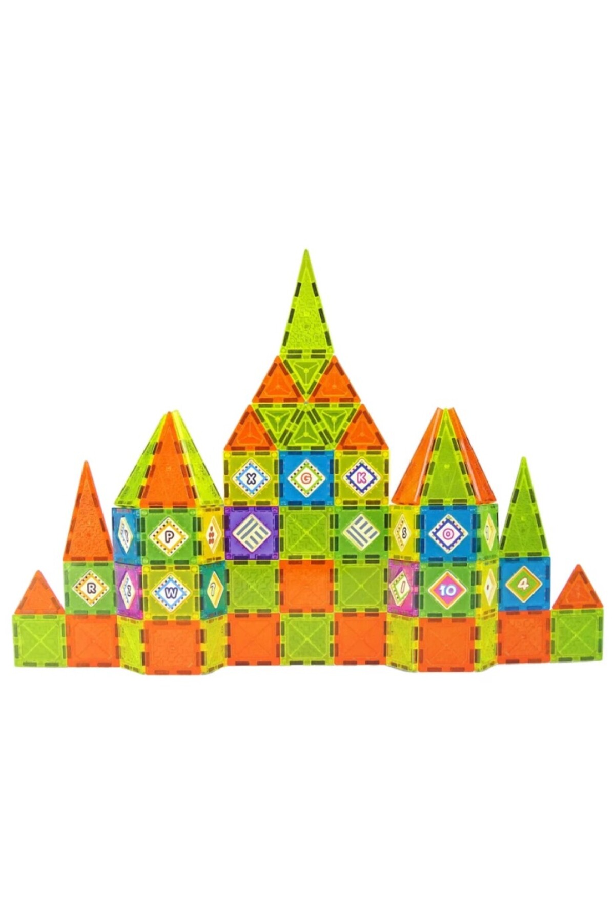 TOYFEST Magnetic 79 Parça Manyetik Blok Yapboz STEM Eğitici Oyuncak Kale Oyun Seti Eğitsel Kare Parça 5.5 CM fotoğrafı 4 (önizleme)