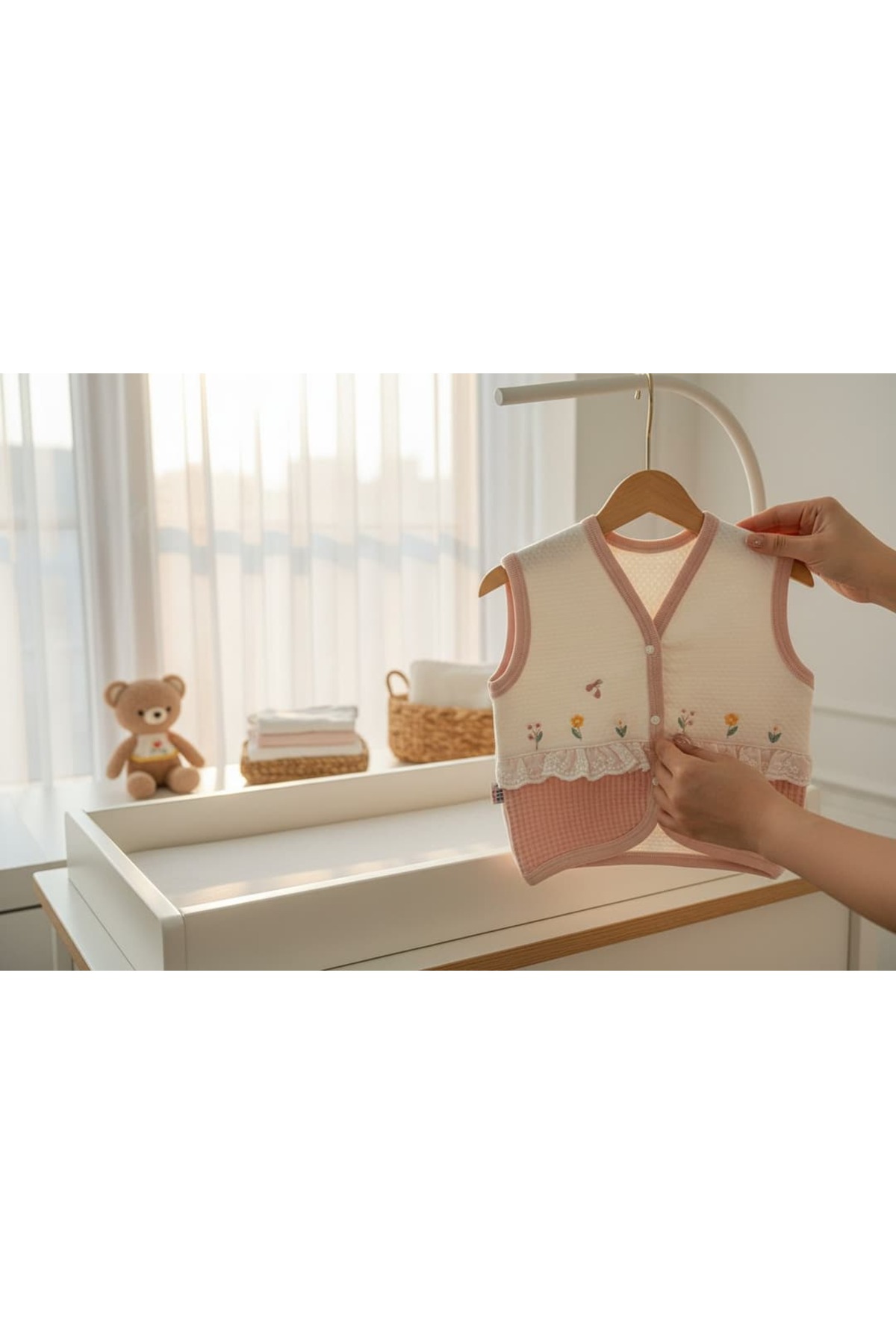 Yumuu Baby Lace Bloom yelek fotoğrafı 2 (önizleme)