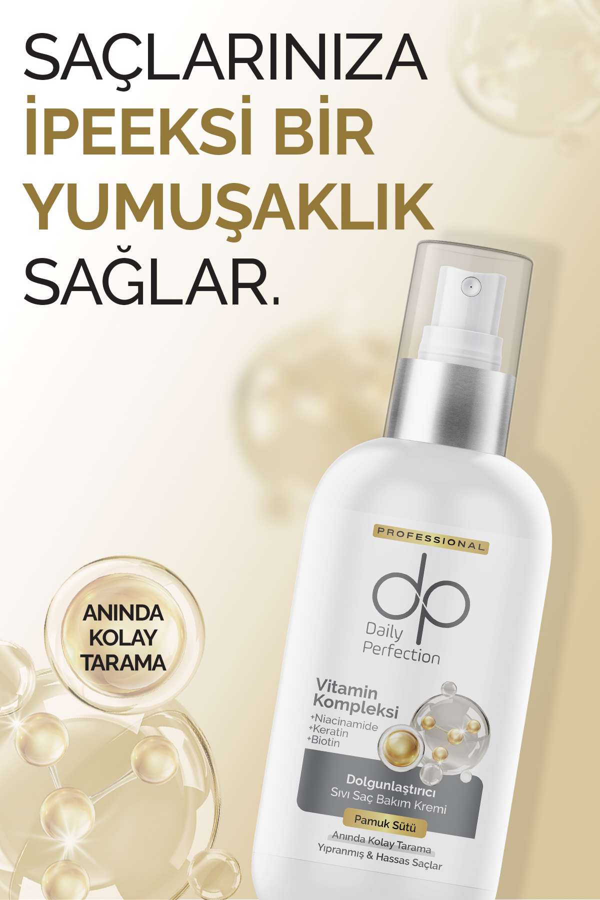 Sıvı Saç Bakım Kremi Pamuk Sütü 200 ml — 06D0226 — تصویر 5 از 7