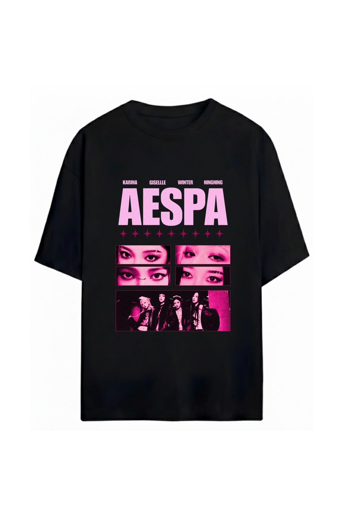 SVART WEAR Aespa K-Pop Unisex Oversize %100 Pamuklu T-Shirt - Fiyatı