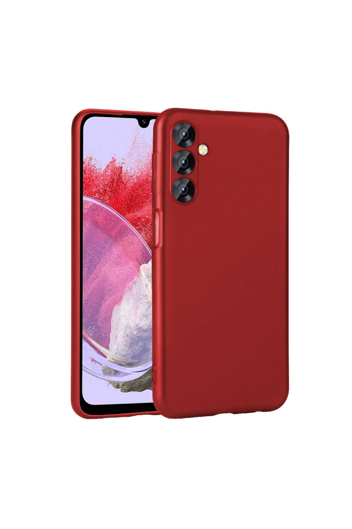 Galaxy M34 5G Kılıf AKRE Premier Silikon Kapak - Kırmızı