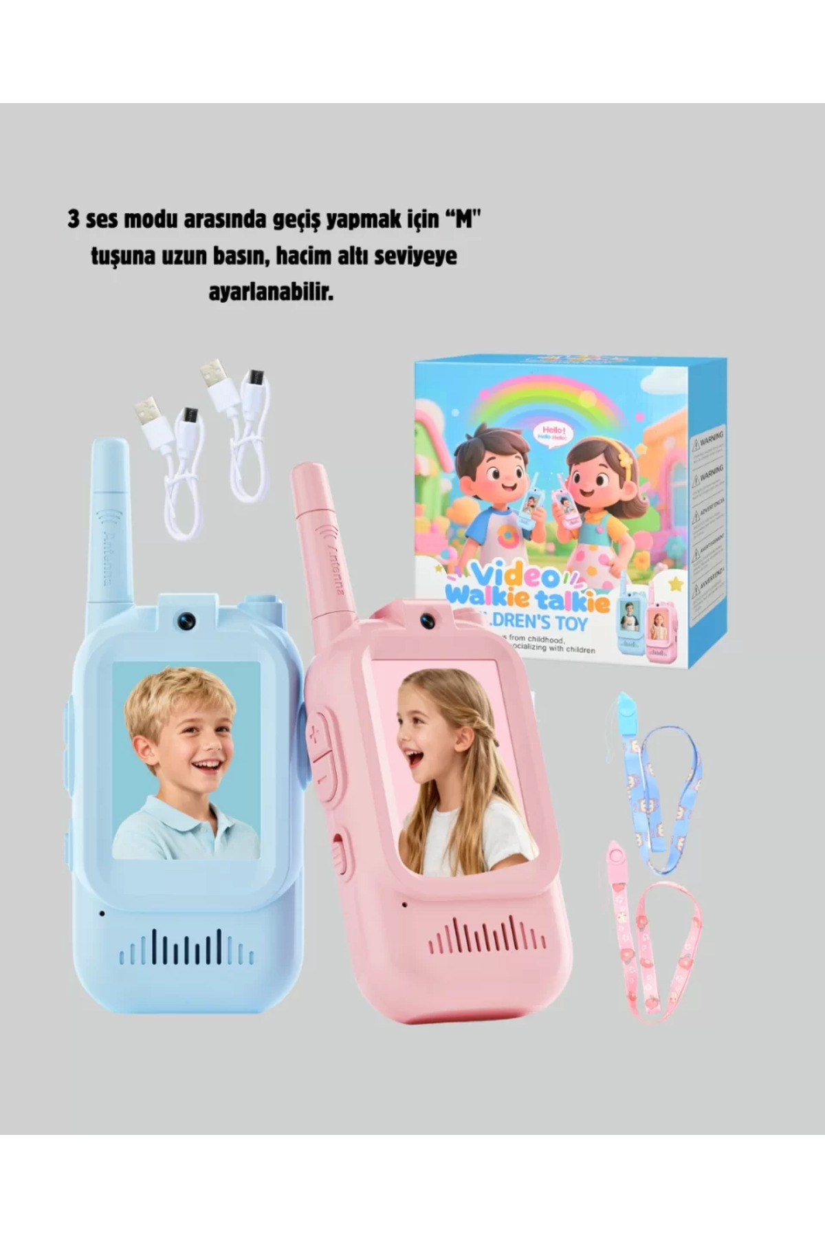 Avastyle Görüntülü Walkie Talkie Çocuklar İçin Video İnterkomlu Oyuncak AvaTEch fotoğrafı 4 (önizleme)