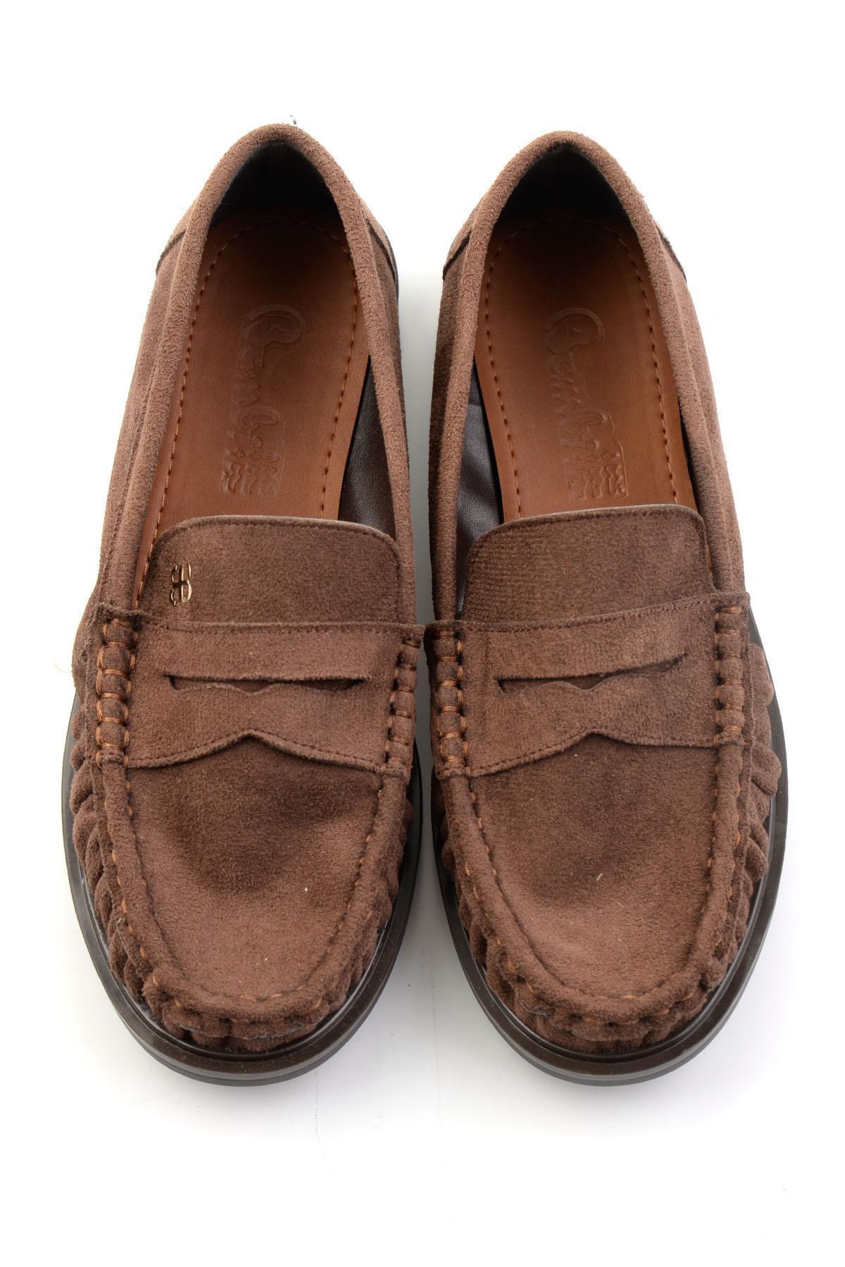 Bambi Kahve Kadın Loafer Ayakkabı K01503728372 görsel 5