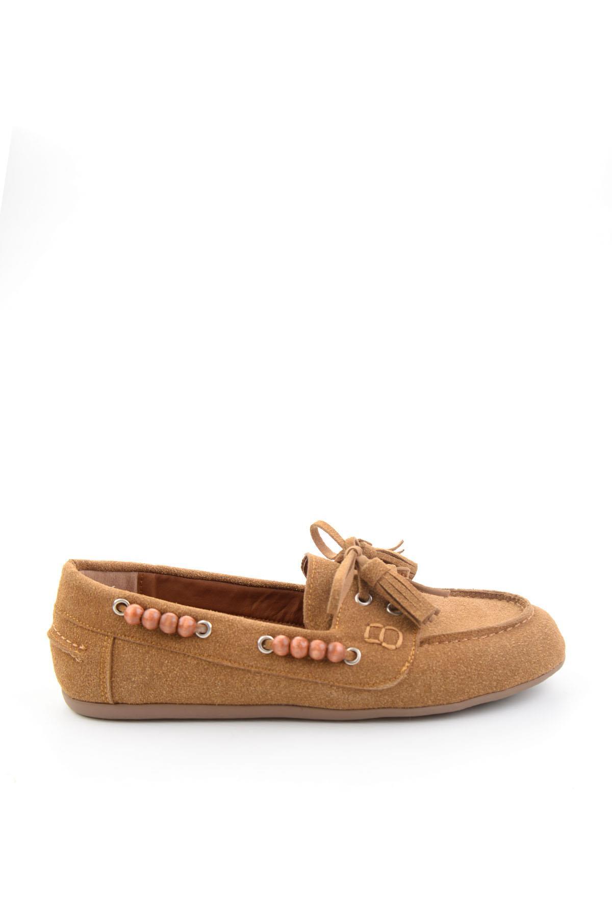 Bambi Taba Kadın Loafer Ayakkabı K01936070072 görsel 2